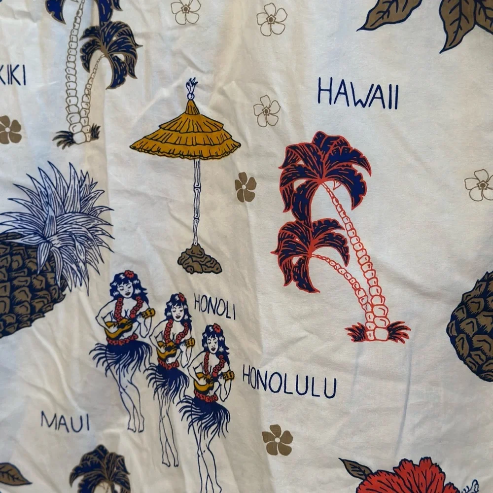 Cactus Man Hawaii Print Men's Shirt Slim Fit Men’s Small